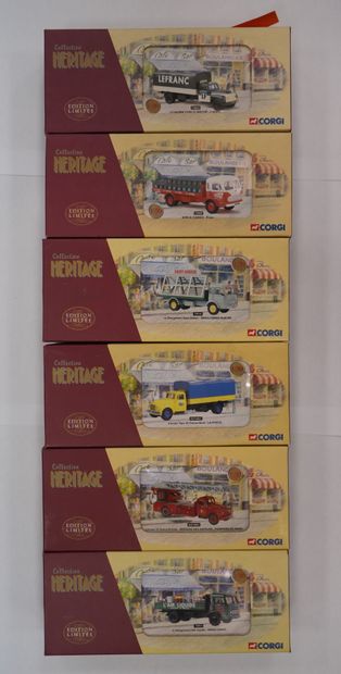 null CORGI Collection Héritage édition limitée 1/50
Réunion de 6 véhicules miniatures...