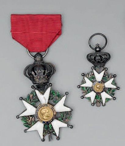 null Ordre de la Légion d'honneur. Étoile de chevalier d'époque Présidence, centres...