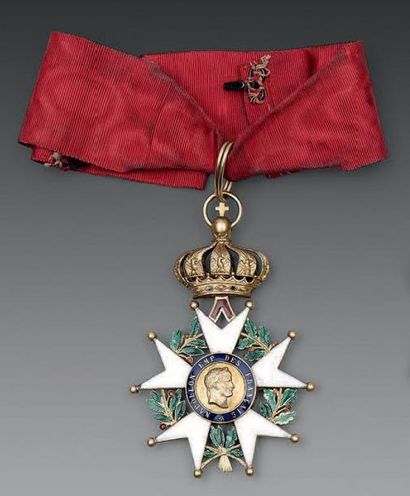 null Ordre de la Légion d'honneur. Étoile de commandeur d'époque Second Empire. Or...