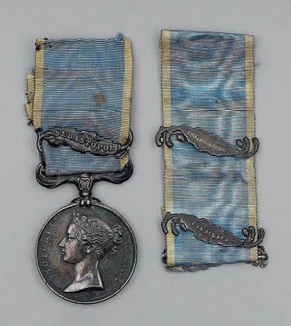Médaille de Crimée, par Wyon. Argent. Ruban...