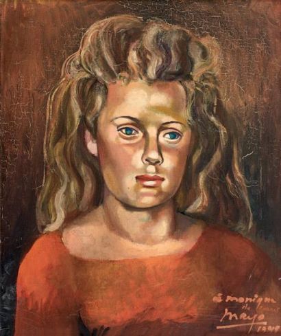 Antoine Malliakaris dit MAYO (1905 - 1990) Portrait de Monique GARBAROVITZ-ARTUR...