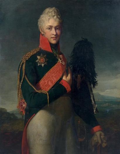 Jean Laurent MOSNIER (1743/44-1806) Portrait présumé de Roman Iegorovitch Renni (Riga...