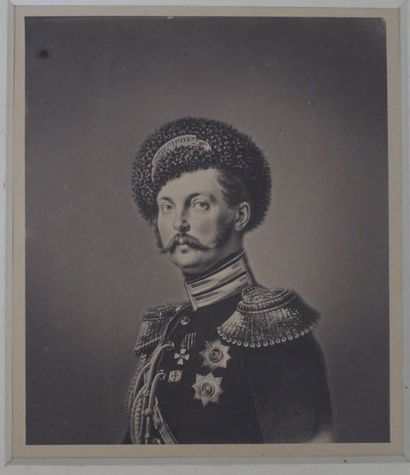 Tsar Nicolas I Tsar Nicolas I 
Portrait d’après peinture St Petersbourg, ca. 1856
Papier...