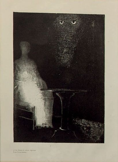 Odilon REDON (1840 - 1916) 
LA MAISON HANTEE, série des six planches, sans le frontispice.
-Je...