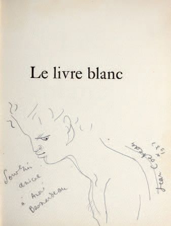JEAN COCTEAU * Le livre blanc.
Paris, Paul Morihien. Réédition de 1949, tirée à 500...
