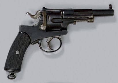 null * Revolver système Abadie de type 1878, simple et double action, canon octogonal...