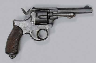 null * Revolver système Abadie de type 1878, simple et double action, canon octogonal...