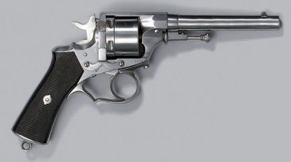 null * Revolver Perrin modèle 1865, simple et double action, canon rond poinçonné:...