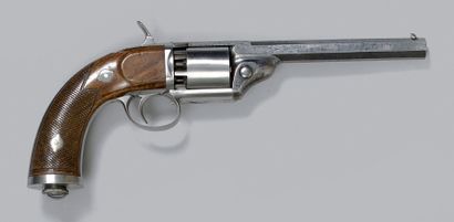 null * Revolver Devisme à percussion, modèle 1855/1857 d'officier, chien intérieur,...