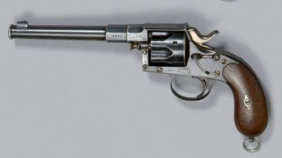 null * Reichrevolver modèle 1879/1883, simple action, canon long à bourrelet de 173...