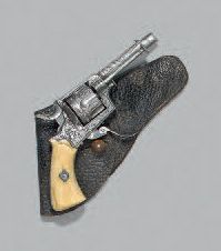 null * Petit revolver par Lefaucheux de type Bull Dog, simple et double action, calibre...