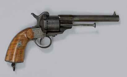 null * Revolver à broche, système Lefaucheux, modèle 1858, simple action, fabrication...