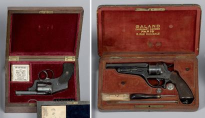 null * Coffret-nécessaire contenant un revolver Galand à extracteur automatique modèle...