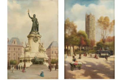 Julien Léon HAMEAU (XIXe - XXe) - La Statue de la République, Place de la République....