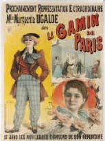 PAOLO Henri. Le Gamin de Paris. "Marguerite Ugalde dans le "Gamin de Paris" et dans...