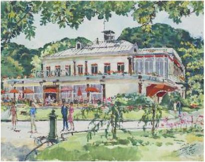 James RASSIAT (1909 - 1998) Paris, Restaurant Le Doyen, sur les Champs Élysées, 1981....