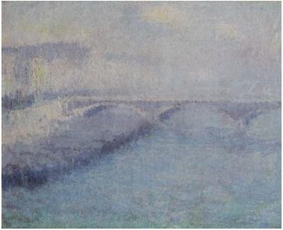 André BARBIER (1883 - 1970) Le Pont d'Austerlitz (intitulée à tort "le Pont Neuf...