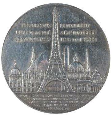 null Médaille en argent. Au revers : "Souvenir de mon ascension au premier étage...