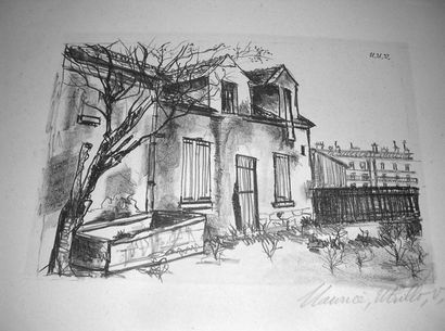 Maurice UTRILLO La ferme Debray à Montmartre. 1924 (Verney, 119 ; Fabris 4d) 200...