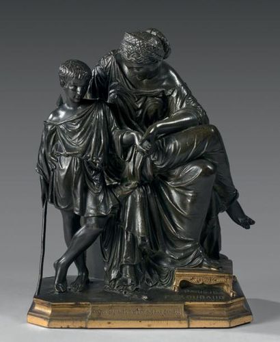 Félix François ROUBAUD (1825-1876) Lucius Papirius interrogé par sa mère, 1850
Sculpture...