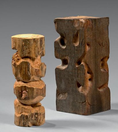 Juan Jacobo Rodriguez PADILLA (1922-2014) * Totems
Deux sculptures en bois sculpté,...