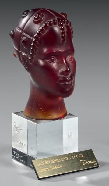 Cathy SPECHT (née en 1967) pour DAUM Queen Shilouk, Collection Afrique.
Sculpture...