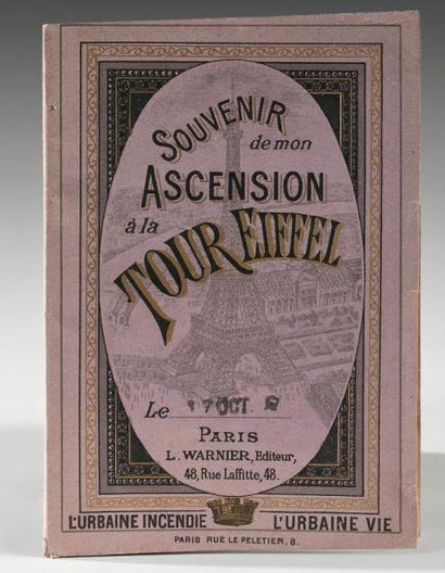 null Souvenir de mon ascension à la Tour Eiffel, Paris, Warnier, 1889.
Petit livret...