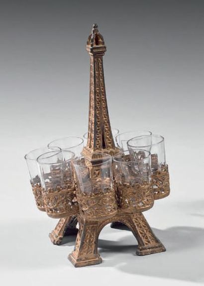 null Service à liqueur, Exposition Universelle, 1889
Métal bronziné, le présentoir...