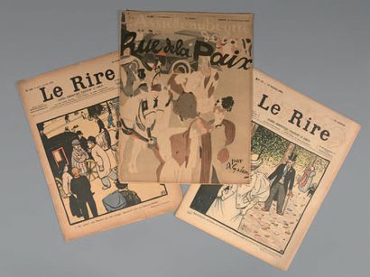 null Trois revues. Le Rire, numéros des 19 octobre 1895 et 25 juin 1898.
- L'Assiette...