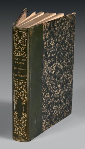LA TYNNA (J. de) Dictionnaire des rues de Paris, Paris, Gillé, 1816.
In-8, Reliure...