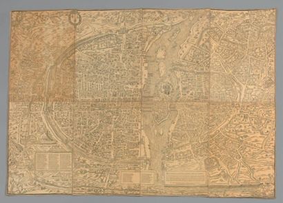 TRUSCHET (Olivier), HOYAU (Germain) Plan de la ville, cité et université de Paris...