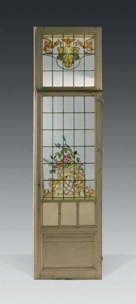 Louis TRÉZEL (1868-1912) dans le goût de Importante baie vitrée
Constituée de trois...
