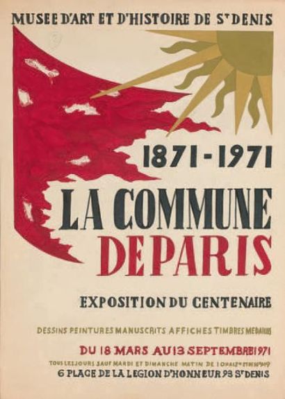 Jean PICART LE DOUX (1902-1982) La Commune de Paris, exposition du Centenaire, Musée...