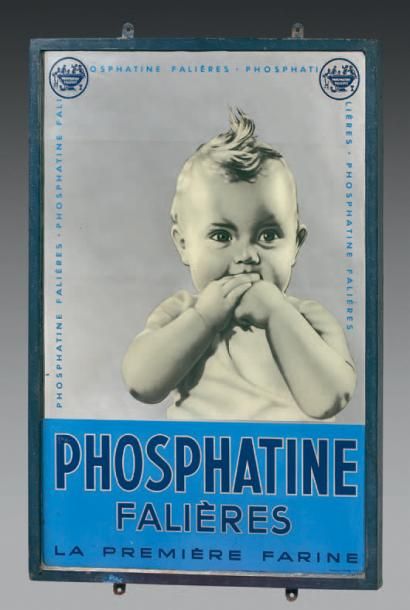 null PHOSPHATINE Falières, la première Farine
Miroir publicitaire de pharmacie imprimé,...