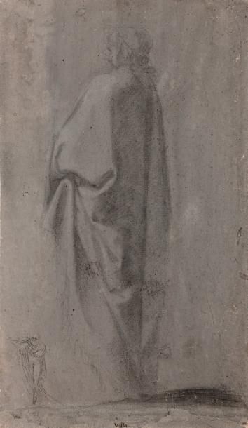 Vincenzo DANDINI (Florence 1607-1675) * Homme drapé en pied, reprise d'une figure...