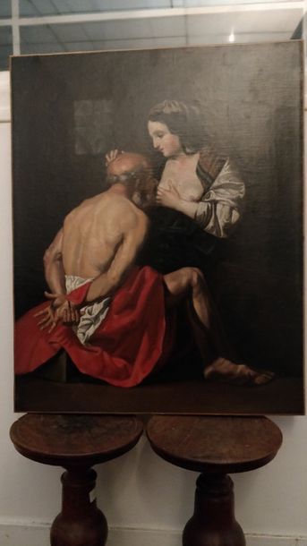 D'après GASPAR DE CRAYER La charité romaine
Huile sur toile.
XIXe siècle.
72,5 x...