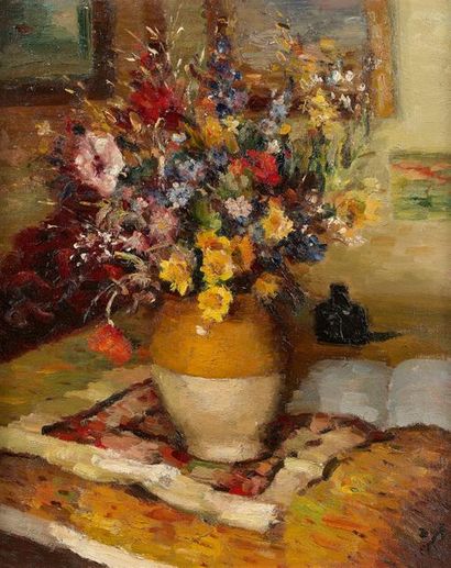 MARCEL DYF (1899-1985) Vase de fleurs
Huile sur toile, signée en bas à droite
65...