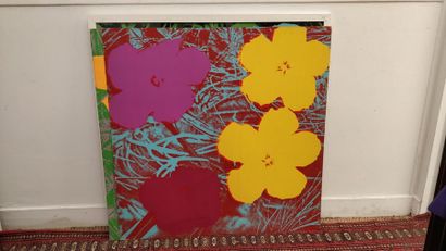 d'après Andy WARHOL (1928-1987) Flowers
Suite de sept sérigraphies en couleurs de...