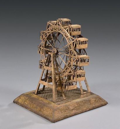 null GRANDE ROUE DE L'EXPOSITION
Exposition Universelle, 1900
Cuivre, la roue supportant...