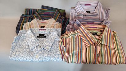 null Paul SMITH

Lot composé de six chemises en coton imprimé multicolore à motifs...