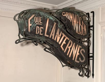 ENSEIGNE LUMINEUSE DE LA FABRIQUE DE LANTERNES ET RÉFLECTEURS " L. GRIMMEISEN "...