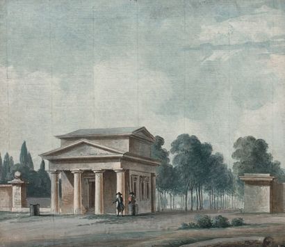 École FRANÇAISE du début du XIXe siècle La Barrière de Saint-Mandé, circa 1830
Encre...