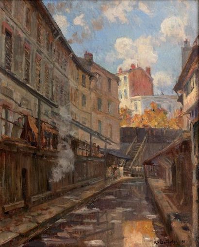 Georges Eugène BONNETON (1874-1915) La Bièvre, quartier des tanneurs, 1911
Huile...