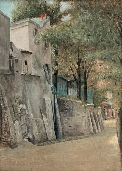 École française du début du XXe siècle Montmartre, rue Saint-Vincent
Petite huile...
