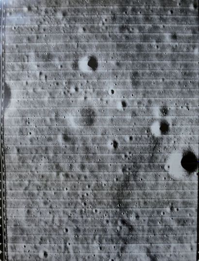null NASA. PHOTOGRAPHIE DE LA SONDE LUNAR ORBITER Rare planche photographique réalisée...