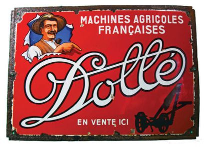 null DOLLÉ Enamelled plate for Dollé agricultural machinery.
Dollé - Chaube was founded...