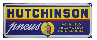 null HUTCHINSON Enamelled plate for Hutchinson Tyres.
Tires created in France in...