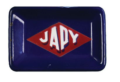 null JAPY Petit cendrier émaillé pour le fabricant et industriel Japy.
La dynastie...