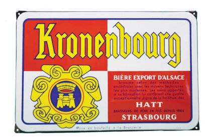 null KRONENBOURG Plaque émaillée pour les Bières Kronenbourg.
Autre modèle, qui fait...