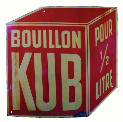 null KUB Plaque émaillée pour le bouillon Kub, pour 1/2 litre.
Format: plat, en découpe,...